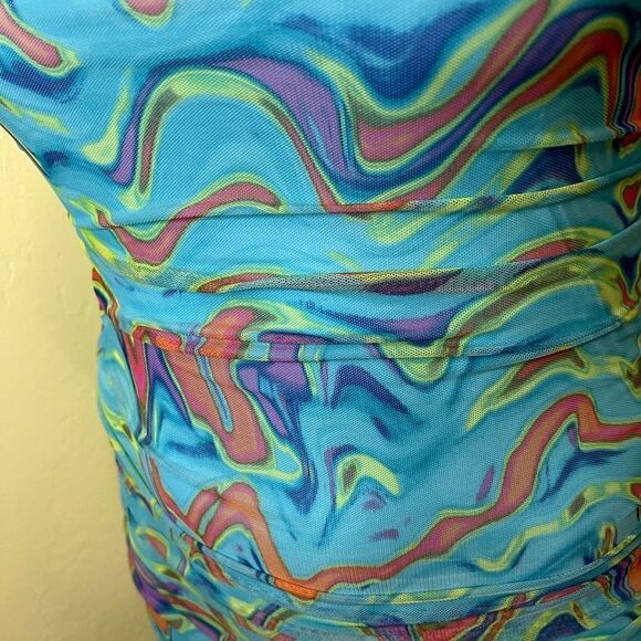 NWT Psychedelic Bodycon Dress - Picture 3 of 5